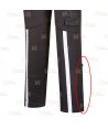 Pantalón laboral, elástico con bolsillos desmontables color negro