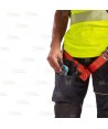 Pantalón con refuerzos, elástico especial para uso con arnés color negro
