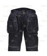 Pantalón con forro para frio extremo con bolsillos desmontables, color negro