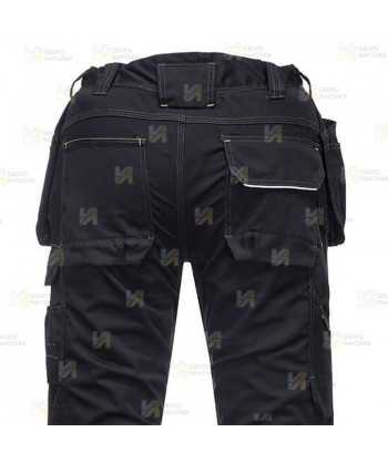 Pantalón con forro para frio extremo con bolsillos desmontables, color negro