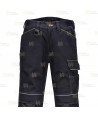 Pantalón con forro para frio extremo y con refuerzos, color negro