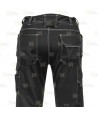 Pantalón laboral, elástico y con refuerzos para mujer, color negro