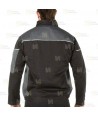 Chaqueta de trabajo bicolor ergonómica y muy resistente color negro y gris