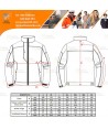 Chaqueta de trabajo bicolor ergonómica y muy resistente color negro y gris