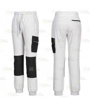 Pantalón laboral con refuerzos en rodillas y diseño deportivo