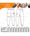 Pantalón laboral con refuerzos en rodillas y diseño deportivo