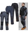 Pantalón bicolor, grueso y con refuerzos y bolsillos desmontables