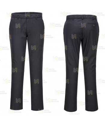 Pantalón ecológico de trabajo, elástico Slim color negro