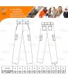Pantalón ecológico de trabajo, elástico Slim color azul marino