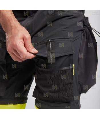 Pantalón laboral desmontable 3 en 1, multibolsillos con refuerzos