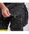 Pantalón laboral desmontable 3 en 1, multibolsillos con refuerzos