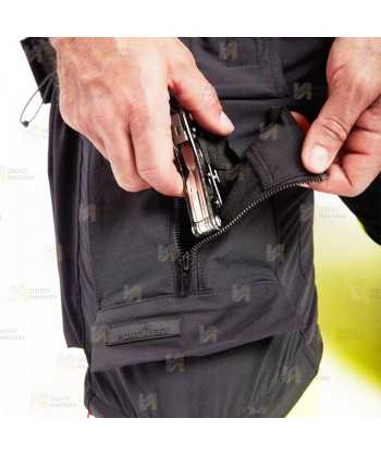 Pantalón laboral desmontable 3 en 1, multibolsillos con refuerzos