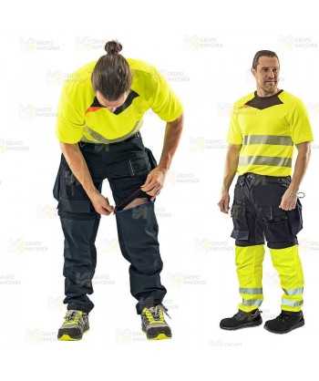 Pantalón laboral desmontable 3 en 1, multibolsillos con refuerzos