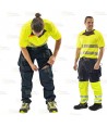 Pantalón laboral desmontable 3 en 1, multibolsillos con refuerzos