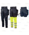 Pantalón laboral desmontable 3 en 1, multibolsillos con refuerzos