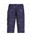 Pantalón multibolsillos con rodilleras para mujer color azul marino