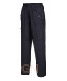 Pantalón multibolsillos con rodilleras para mujer color azul negro