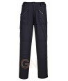 Pantalón multibolsillos con rodilleras para mujer color azul negro