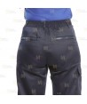 Pantalón multibolsillos con rodilleras para mujer color azul marino