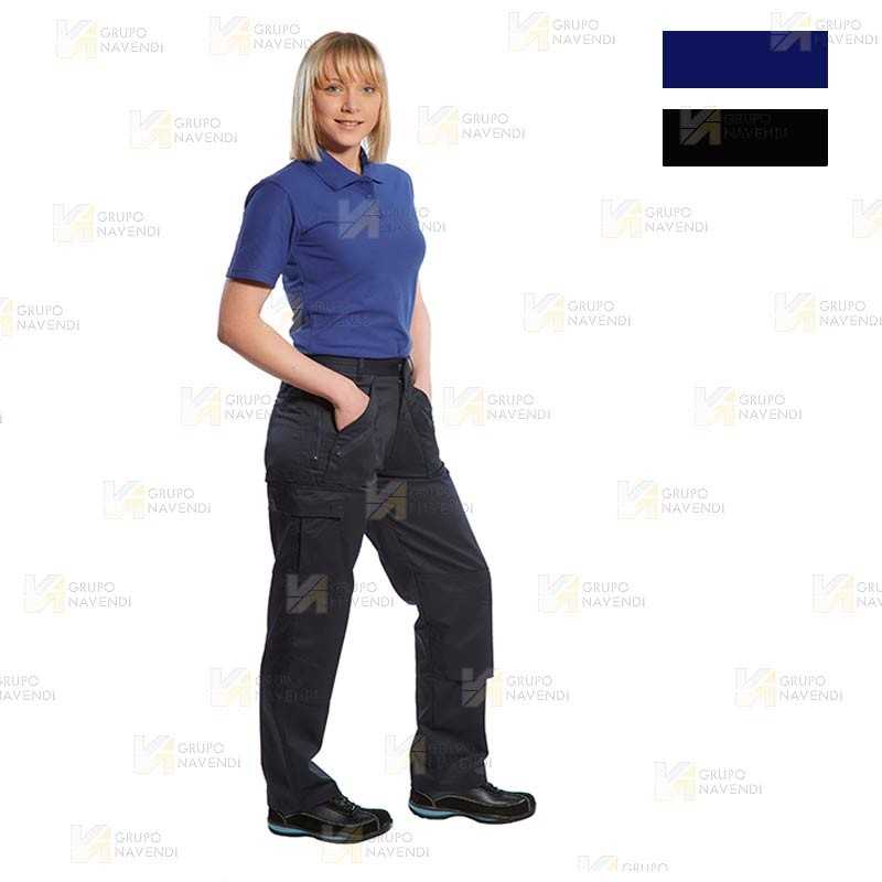 Pantalón multibolsillos con rodilleras para mujer