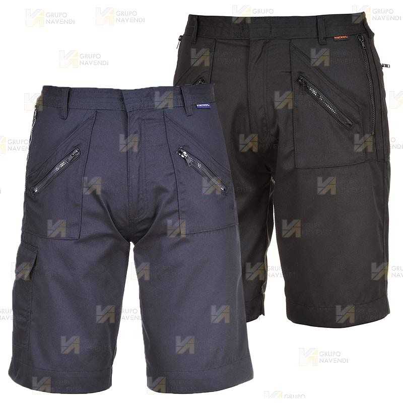 Bermudas laborales, multibolsillos muy resistentes