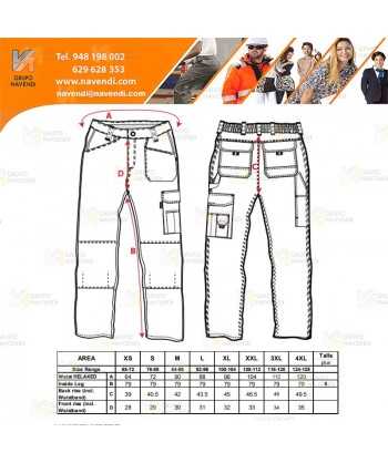 Pantalón laboral multibolsillos muy grueso y con rodilleras
