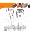 Pantalón laboral multibolsillos muy grueso y con rodilleras