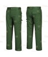 Pantalón multibolsillos con bolsillos para rodilleras color verde bosque