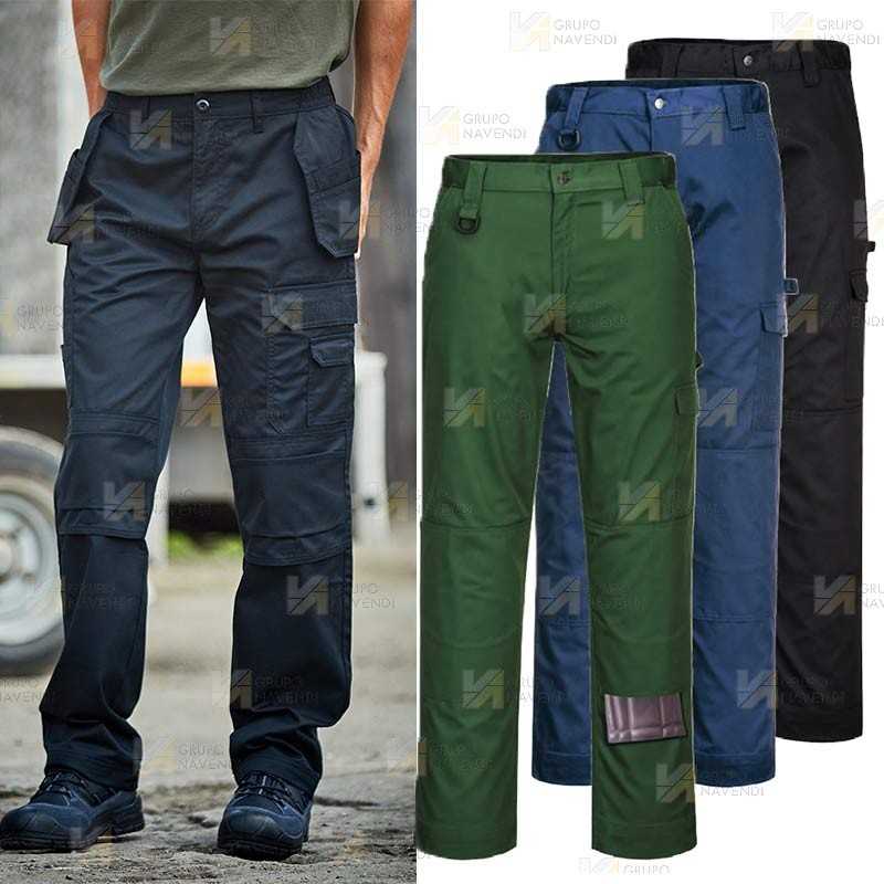Pantalón multibolsillos con bolsillos para rodilleras