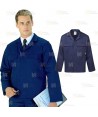 Chaqueta de trabajo con corchetes ocultos color azul marino