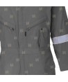 Buzo ligero de algodón con cintas reflectantes (190 gr) color gris