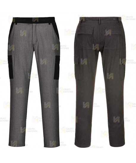 Pantalón multibolsillos con delantera resistente a cortes, Nivel D