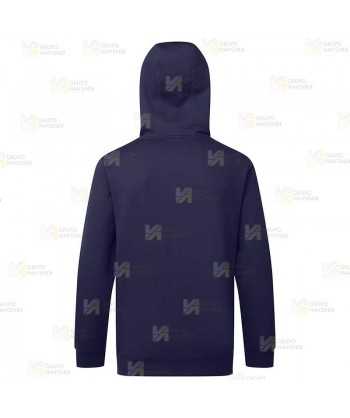 Chaqueta sudadera muy gruesa con capucha color azul marino