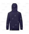 Chaqueta sudadera muy gruesa con capucha color azul marino