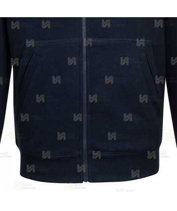 Chaqueta sudadera muy gruesa con capucha color azul marino