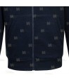 Chaqueta sudadera muy gruesa con capucha color azul marino