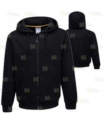 Chaqueta sudadera muy gruesa con capucha color negro