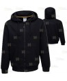 Chaqueta sudadera muy gruesa con capucha color negro