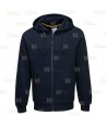 Chaqueta sudadera muy gruesa con capucha color azul marino
Leyenda