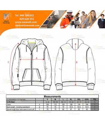 Chaqueta sudadera muy gruesa con capucha color negro