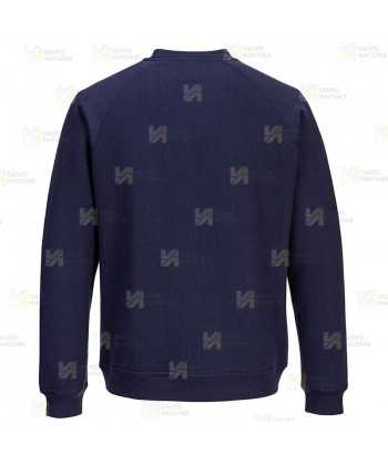 Sudadera gruesa de cuello redondo para mujer color azul marino