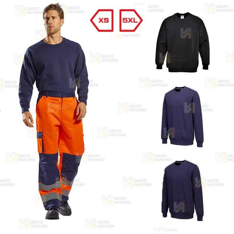 Sudadera gruesa de cuello redondo