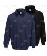 Sudadera gruesa con media cremallera