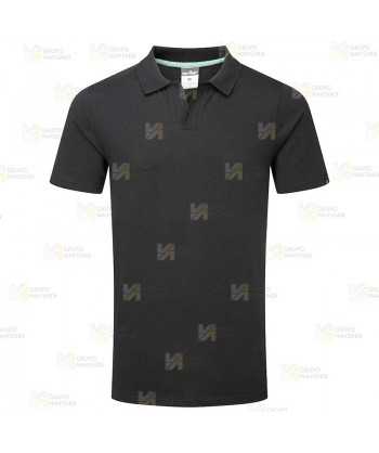 Polo de manga corta ecológico color negro