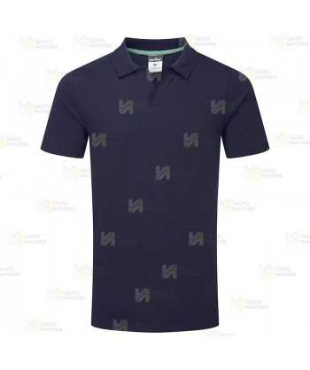 Polo de manga corta ecológico color azul marino