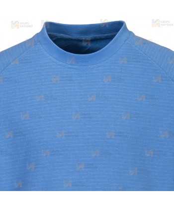 Sudadera de cuello redondo ESD antiestática color celeste