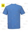 Camiseta ESD antiestática de manga corta color celeste