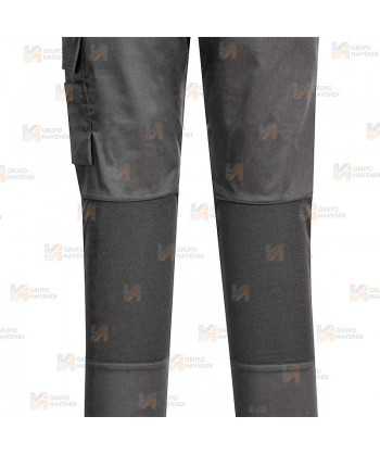 Pantalón ajustado de cocina, elástico y altamente transpirable  color negro