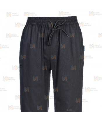 Pantalón ajustado de cocina, elástico y altamente transpirable  color negro