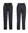 Pantalón ajustado de cocina, elástico y altamente transpirable  color negro